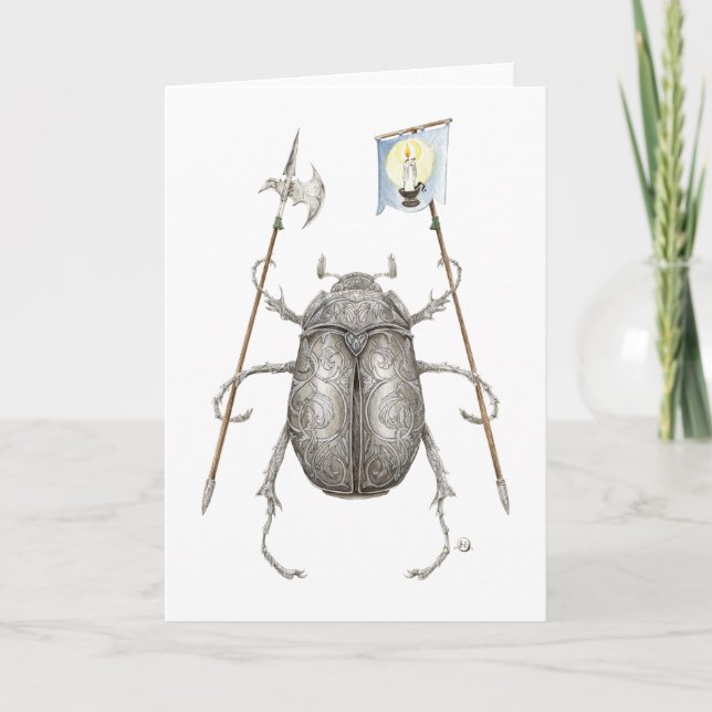 Die Junebug Ritter-Raum-Gruß-Karten Karte (Vorderseite)