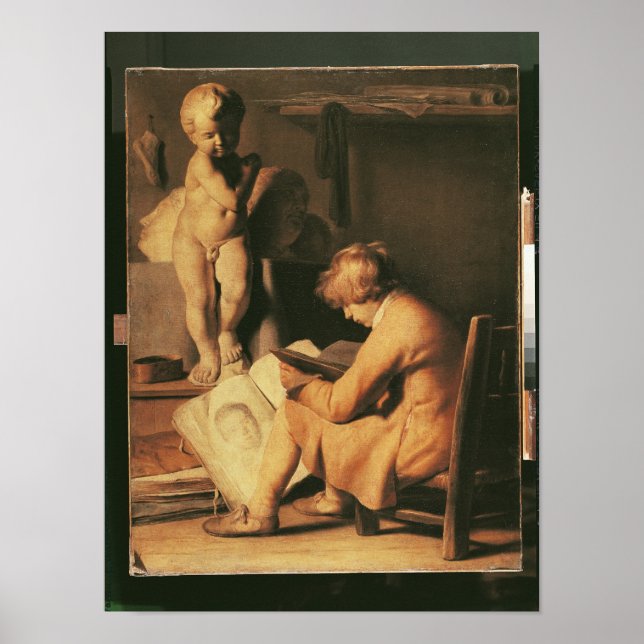 Die junge Künstlerin Poster (Vorne)