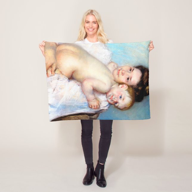 Die junge Mutter, Cassatt Fleecedecke (Beispiel)