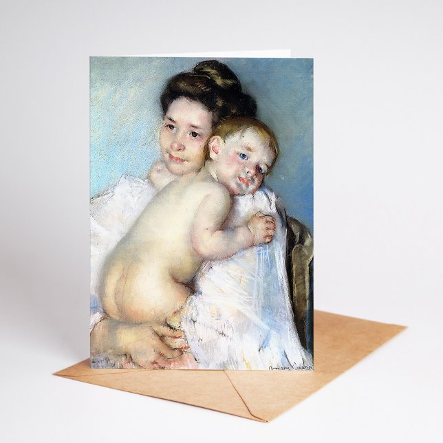 Die junge Mutter | Mary Cassatt Karte (Von Creator hochgeladen)
