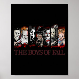 Die Jungen des herbstlichen gruseligen Horrorfilms Poster