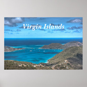Die Jungferninseln-Bucht-Druck Poster