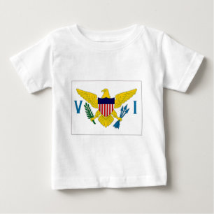 Die Jungferninseln-Flagge Baby T-shirt