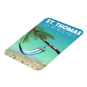 Die Jungferninseln St Thomas US. Magnet