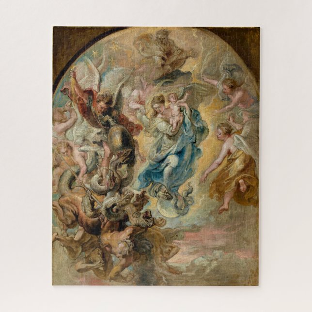 Die Jungfrau als Frau der Apokalypse | Rubens | (Vertikal)