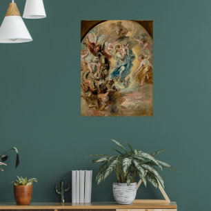 Die Jungfrau als Frau der Apokalypse Rubens Poster