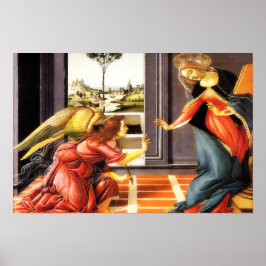 Die Jungfrau der Ankündigung Mary Gabriel Angel Po Poster