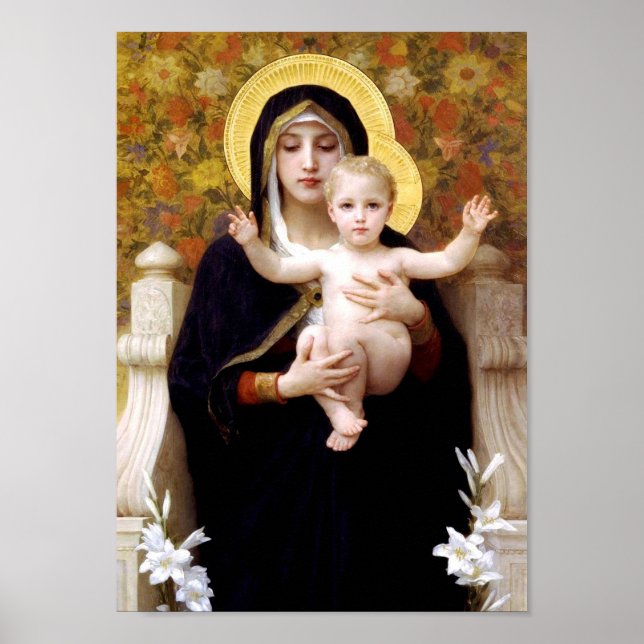 Die Jungfrau der Lilien (La Vierge au Lys) Poster (Vorne)