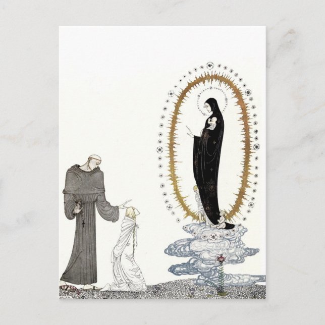 Die Jungfrau, die Mary den jungen Königinnen die B Postkarte (Vorderseite)
