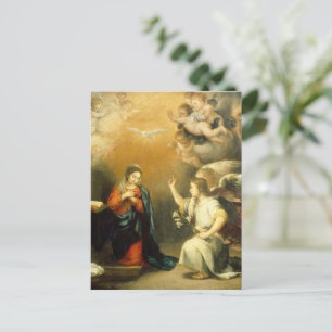 Die Jungfrau Feiertagspostkarte