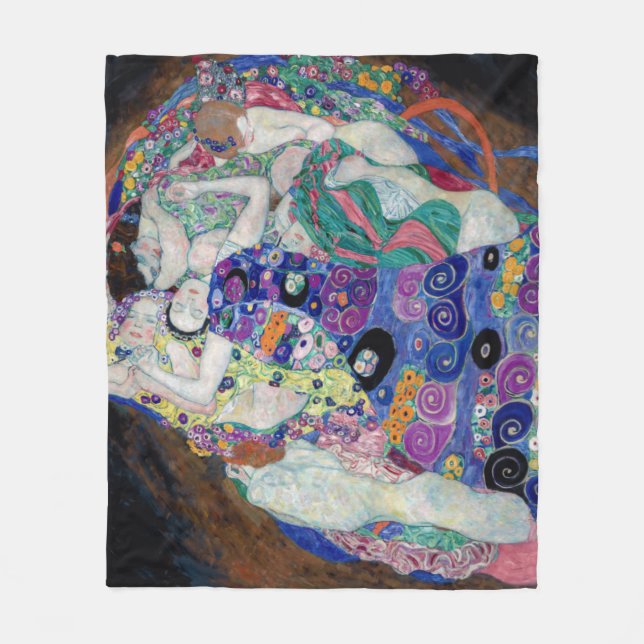 Die Jungfrau, Gustav Klimt Fleecedecke (Vorderseite)