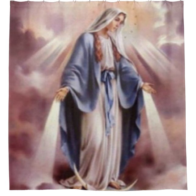 Die Jungfrau Mary Duschvorhang (Vorderseite)