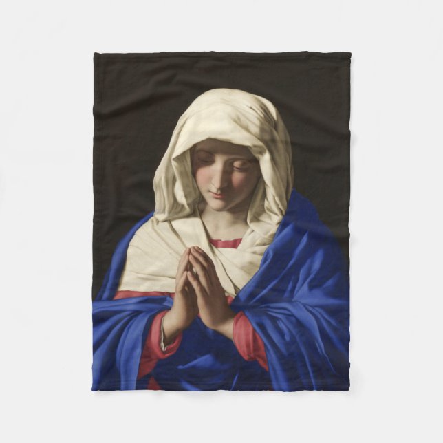 Die Jungfrau Mary im Gebet Fleecedecke (Vorderseite)