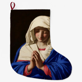 Die Jungfrau Mary im Gebet Großer Weihnachtsstrumpf