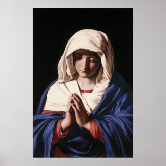 Die Jungfrau Mary im Gebet-Poster Poster