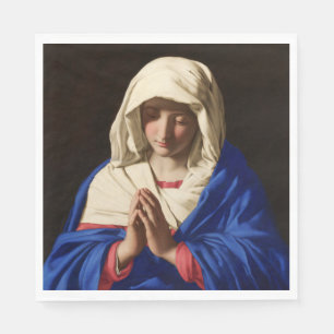Die Jungfrau Mary im Gebet Serviette