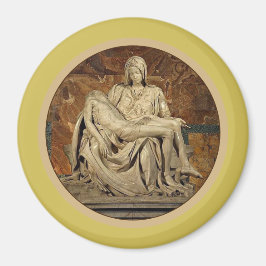 Die Jungfrau Mary und Christ Pietà von Michelangel Magnet