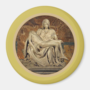 Die Jungfrau Mary und Christ Pietà von Michelangel Magnet