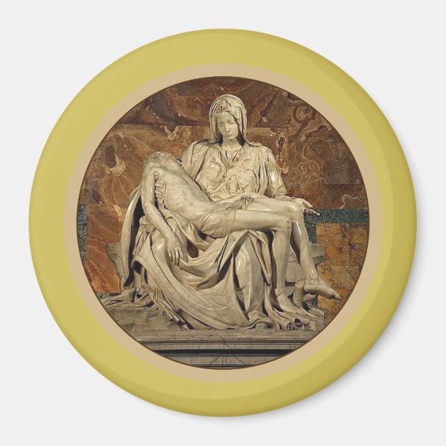 Die Jungfrau Mary und Christ Pietà von Michelangel Magnet (Vorne)
