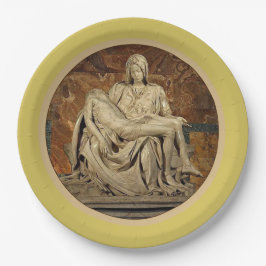 Die Jungfrau Mary und Christ Pietà von Michelangel Pappteller