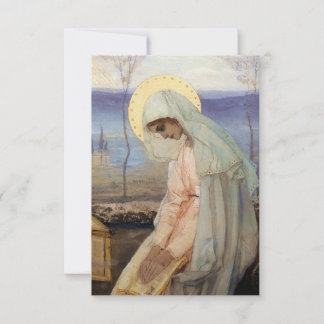 "Die Jungfrau Mary" von Michail Nesterov Dankeskarte