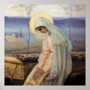 "Die Jungfrau Mary" von Michail Nesterov Poster