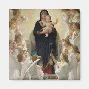 Die Jungfrau mit Angels, 1900 Magnet