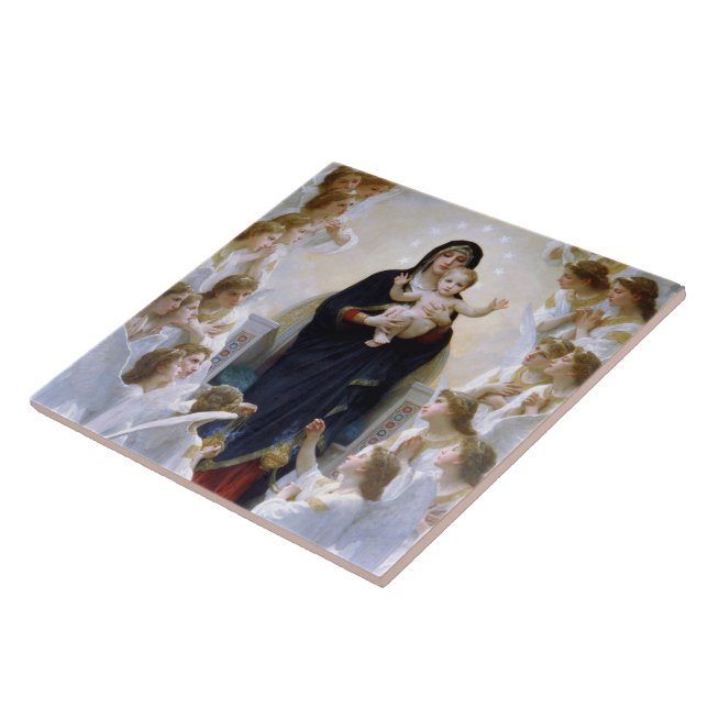 Die Jungfrau mit Engeln von William Bouguereau Fliese (Seite)