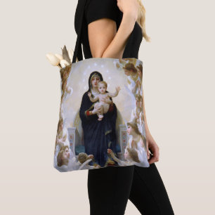 Die Jungfrau mit Engeln von William Bouguereau Tasche