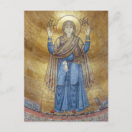 Die Jungfrau Orans Byzantinisches Mosaik-Orthodoxe Postkarte