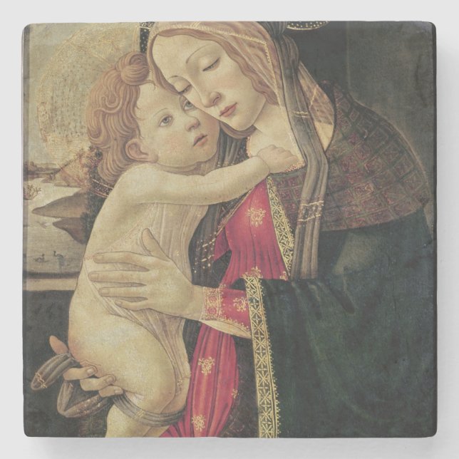 Die Jungfrau und das Kind, c.1500 Steinuntersetzer (Vorderseite)