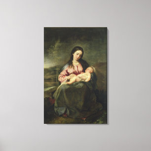 Die Jungfrau und das Kind Leinwanddruck