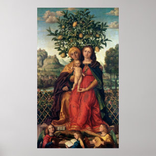 Die Jungfrau und das Kind mit St Anne, 1510-18 Poster
