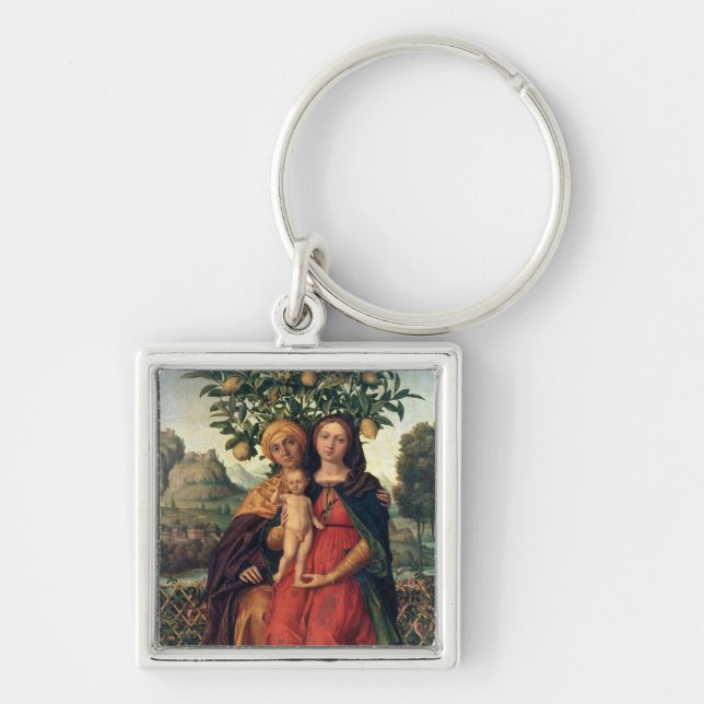 Die Jungfrau und das Kind mit St Anne, 1510-18 Schlüsselanhänger (Vorne)