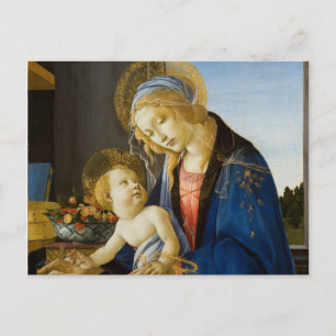 Die Jungfrau und das Kind von Sandro Botticelli Postkarte