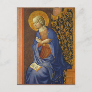 Die Jungfrau verkündet, c. 1430 (Tempera auf Panel Postkarte
