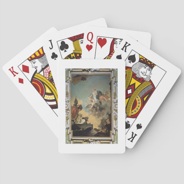 Die Jungfrau von Carmel das Schulterblatt gebend Spielkarten (Rückseite)