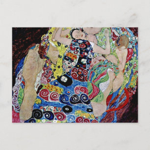 Die Jungfrau von Gustav Klimt, Jugendstil, Art déc Postkarte