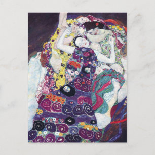 Die Jungfrau von Gustav Klimt Postkarte