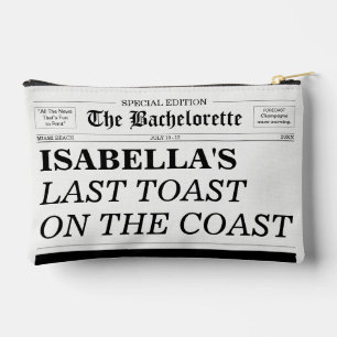 Die Junggesellin Zeitung Letzter Toast an der Küst Zubehörtasche