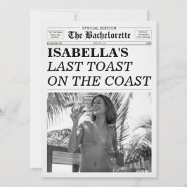 Die Junggesellinnen-Zeitung Letzter Toast an der K Einladung