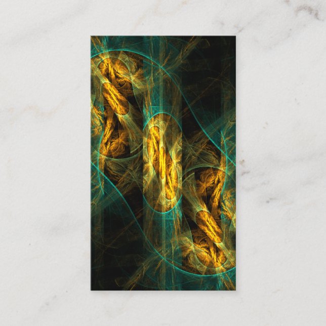 Die Jungle Abstrakt Art Business Card Visitenkarte (Vorderseite)