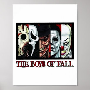 Die Jungs des Herbstes Horrors filmen Halloween Poster