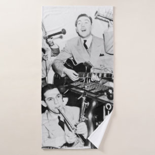 Die Jungs in Bandvintage, Musik, Band, Retro, s Badehandtuch