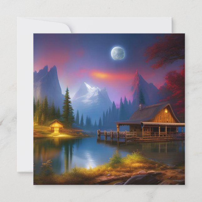 Die Kabine in der Bucht unter dem Mond (Vorderseite)