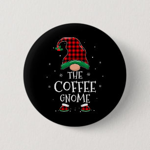 Die Kaffee-Gnome-Weihnachtsfamilie passt zu Karier Button