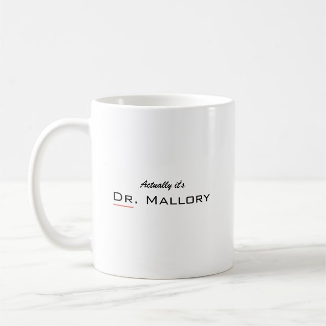 Die Kaffee-Tasse des personalisierten Arztes Kaffeetasse (Links)