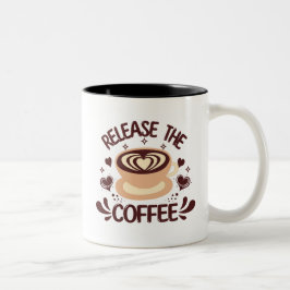 Die Kaffee-Tasse veröffentlichen Zweifarbige Tasse