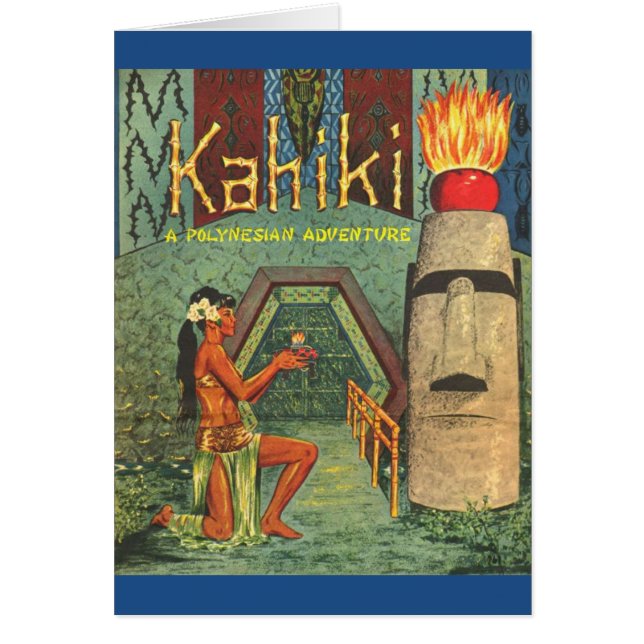 Die Kahiki Tiki Clubkarte (Vorne)