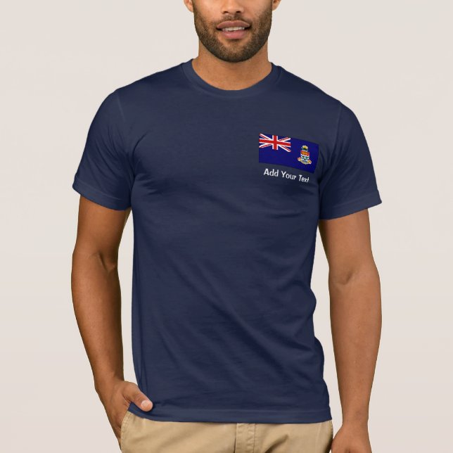 Die Kaimaninseln - Caymanian Flagge T-Shirt (Vorderseite)